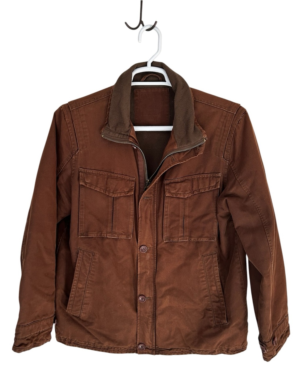 Timberland Earthkeeper Men's Brown Utility Jacket Classic Workwear Style Size M